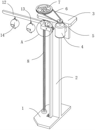 煤矿井下掘进工作面迎头传感器的升降装置的制作方法