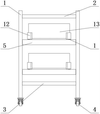 一种汽车轮毂模具存放架的制作方法