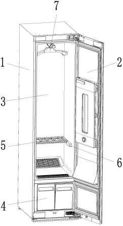 衣物护理机用折叠搁架及衣物护理机的制作方法