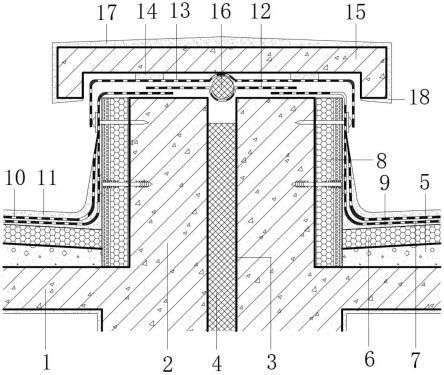 一种用于节能建筑屋面变形缝连接节点结构的制作方法