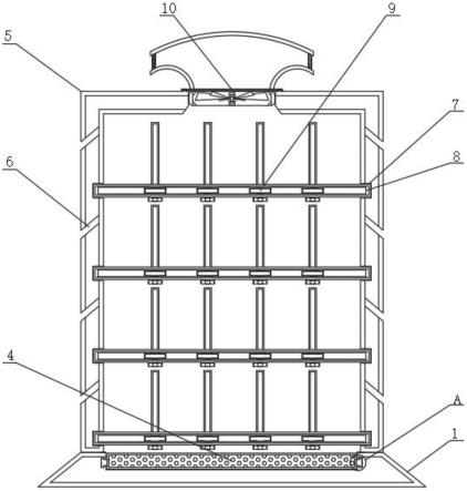 一种具有防潮效果的畜牧养殖用饲料储存装置的制作方法