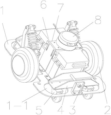 一种机器人的减震移动底盘的制作方法