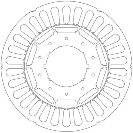 一种应用在永磁同步电机上的转子冲片、定子冲片的制作方法