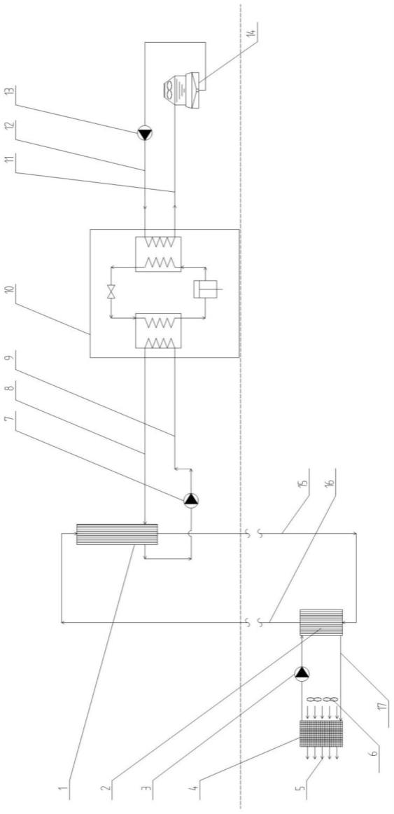 一种矿井专用分离式热管井下降温系统的制作方法