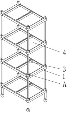 一种松子苗无土栽培用立体育苗架的制作方法