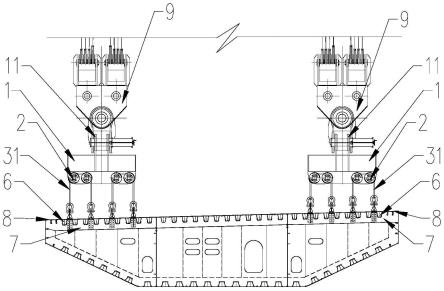 一种跨海大桥钢箱梁的吊装组件及吊装方法与流程