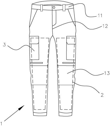 一种带弹力的保暖工装裤的制作方法