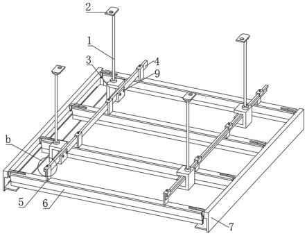 一种带有缓冲结构的钢结构防震房建用吊顶结构的制作方法