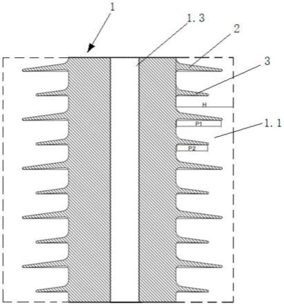 内外绝缘一体化结构的胶浸纤维干式套管及其生产工艺的制作方法