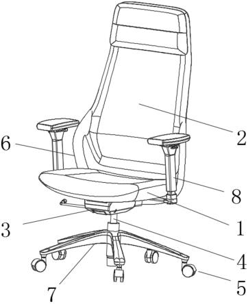 一种多功能可调式旋转办公椅的制作方法