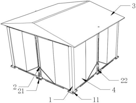 一种建筑工地用装配式移动板房的制作方法