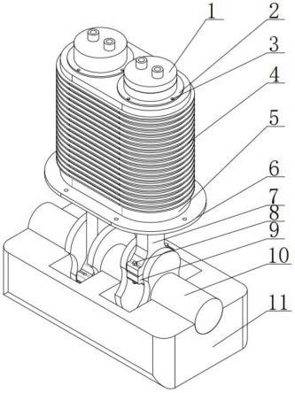 一种氢气压缩机用气缸体组件结构的制作方法