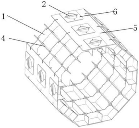 一种空间站组装模型外立面结构的制作方法