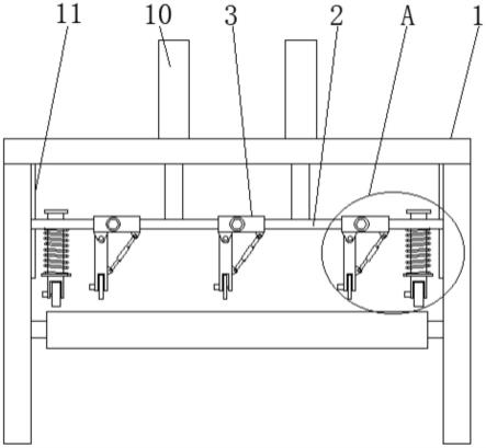 一种纸箱加工用薄刀分切压线机的纸板尺寸调节装置的制作方法