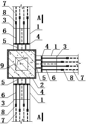 一种钢筋混凝土梁与钢柱机械连接节点的制作方法