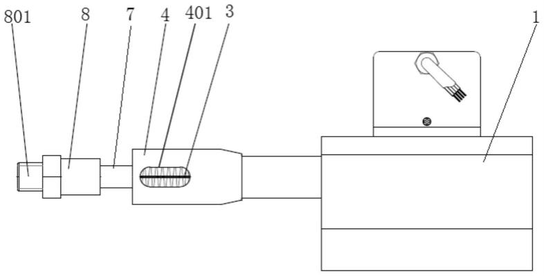拉绳位移传感器的除尘缓冲结构的制作方法