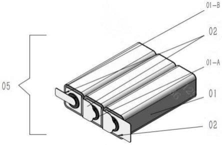 具有同侧PACK排布的方形圆柱电池模组的制作方法
