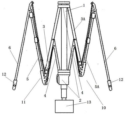 一种异形折伞伞骨结构及应用该伞骨结构的雨伞的制作方法