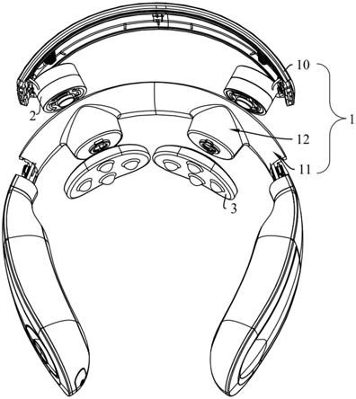 颈椎按摩仪结构图图片