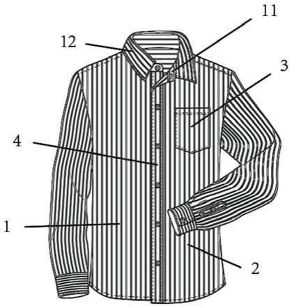 一種功能性仿機織條紋襯衣及其製造方法與流程