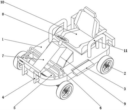 一種安全可調節的兒童卡丁車的製作方法