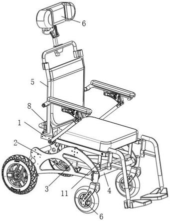 快速折叠型轻便式电动轮椅的制作方法