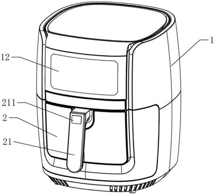 一種受熱均勻的可視化空氣炸鍋的製作方法
