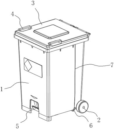 消毒垃圾桶零件图图片