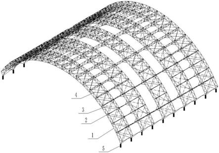 钢结构桁架示意图图片