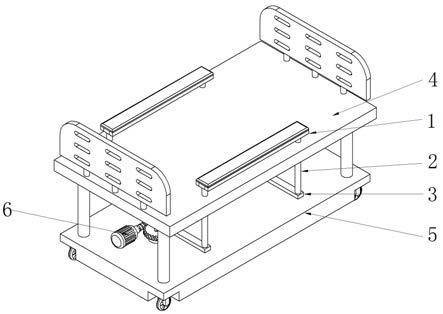 一种扶手可升降的临床护理床的制作方法