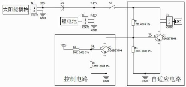 太阳能草坪灯电路图图片