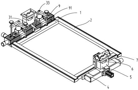 一種絲網印刷機的網框高度位置調節裝置的製作方法