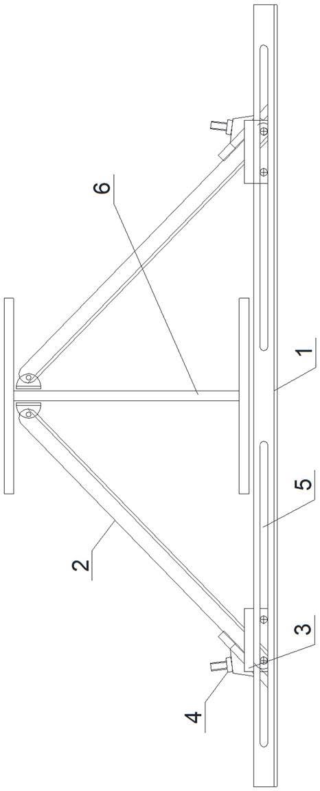 一种钢结构h型钢构件防倾倒支架