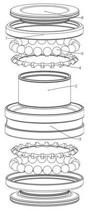 推力球轴承结构图图片