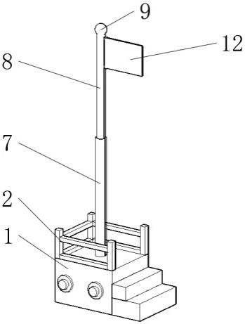 一種兒童玩具用國旗升降臺的製作方法