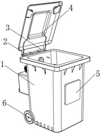 消毒垃圾桶零件图图片