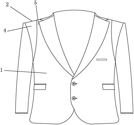 一种多功能可调节肩宽的新式西服的制作方法