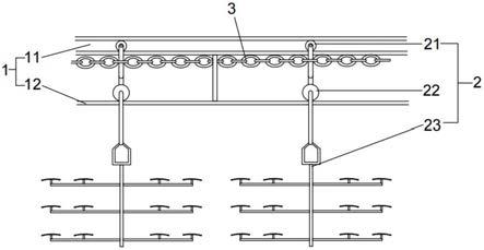 一种工件喷漆悬挂架输送线的制作方法