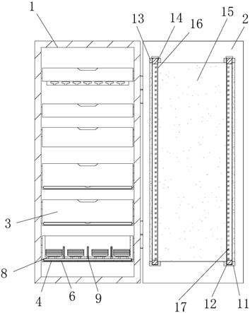 一种厨房用品收纳用高柜的制作方法