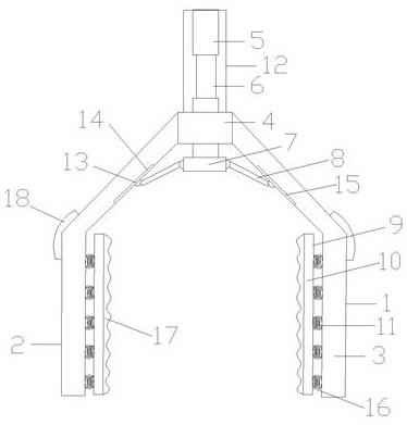 一种光学镜片洗净篮运输装置上的抓夹结构的制作方法