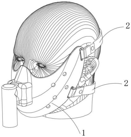 一种减轻面部受压的吸氧面罩的制作方法