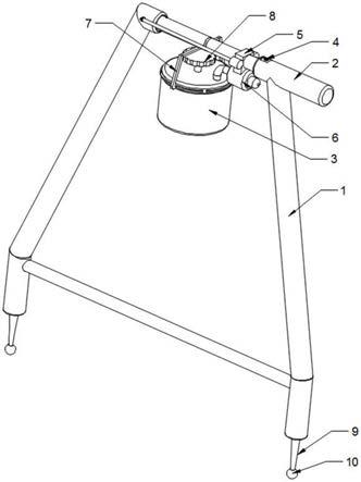 一种防腐层检测仪A字架注水装置的制作方法