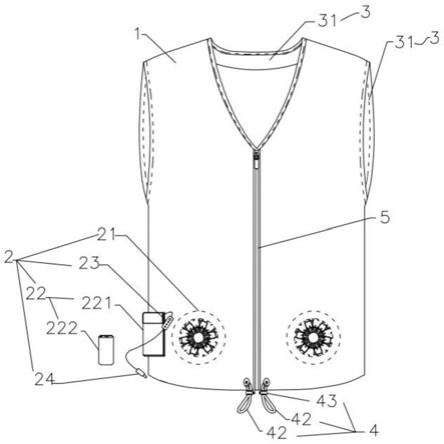 一种散热空调服的制作方法