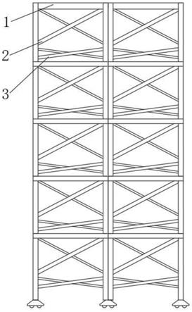 一种多连杆拼接式建筑工地用脚手架的制作方法