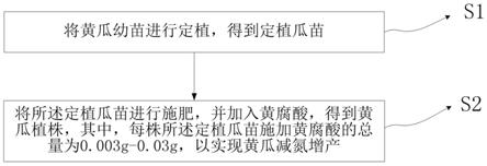 一种用于黄瓜减氮增产的方法