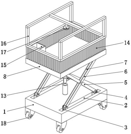 一种房屋建筑施工用多功能升降平台的制作方法