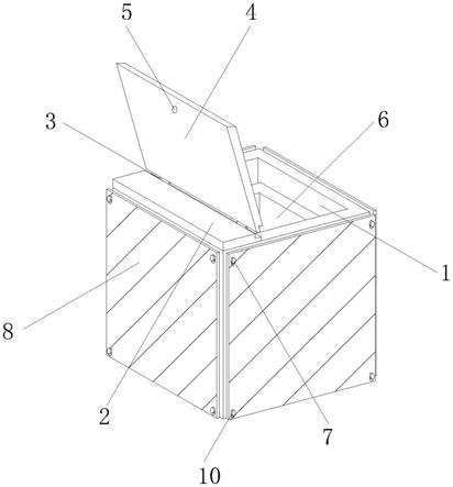 一种具有防护机构的感应开合式户外用金属垃圾桶的制作方法