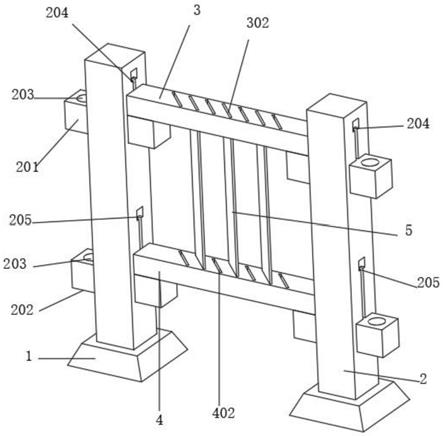 组合式护栏构造图片