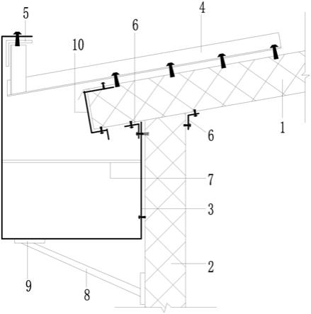 一种用于彩钢板屋面端部檐沟连接结构的制作方法