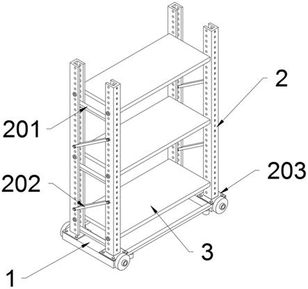 仓库中方便移动的货架的制作方法